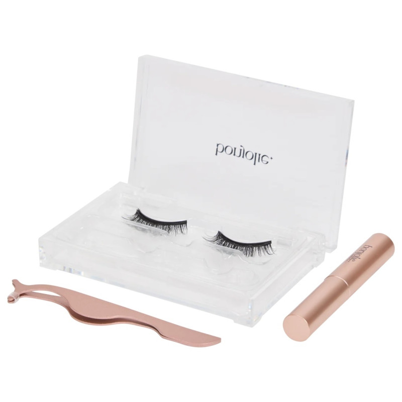 Bonjolie Cosmetics Magnetic Eyeliner And False Lashes Kit - Black
