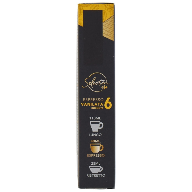 Carrefour Selection Vanilla Coffee Capsules Intensity 6 - Nespresso Compatible - X10