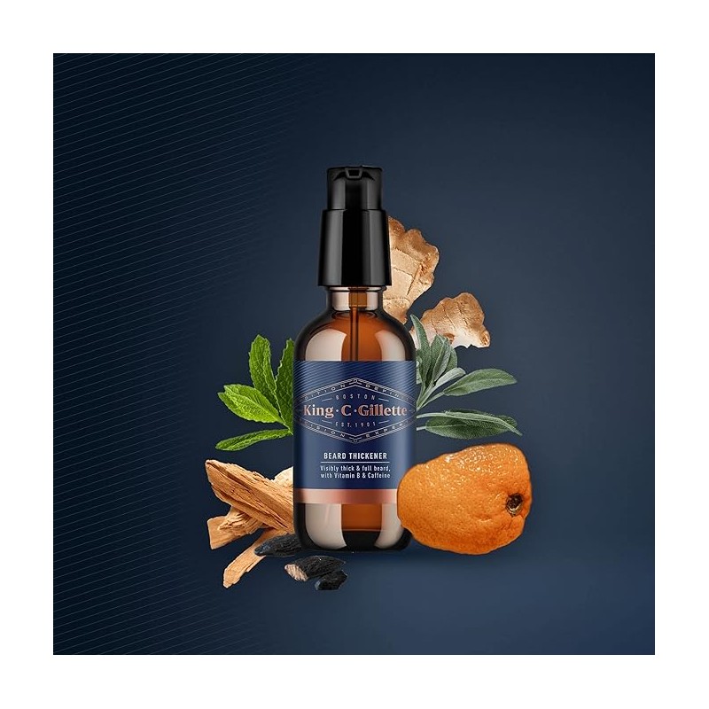 Gillette King C Beard Thickening Serum - For Men - 50ml