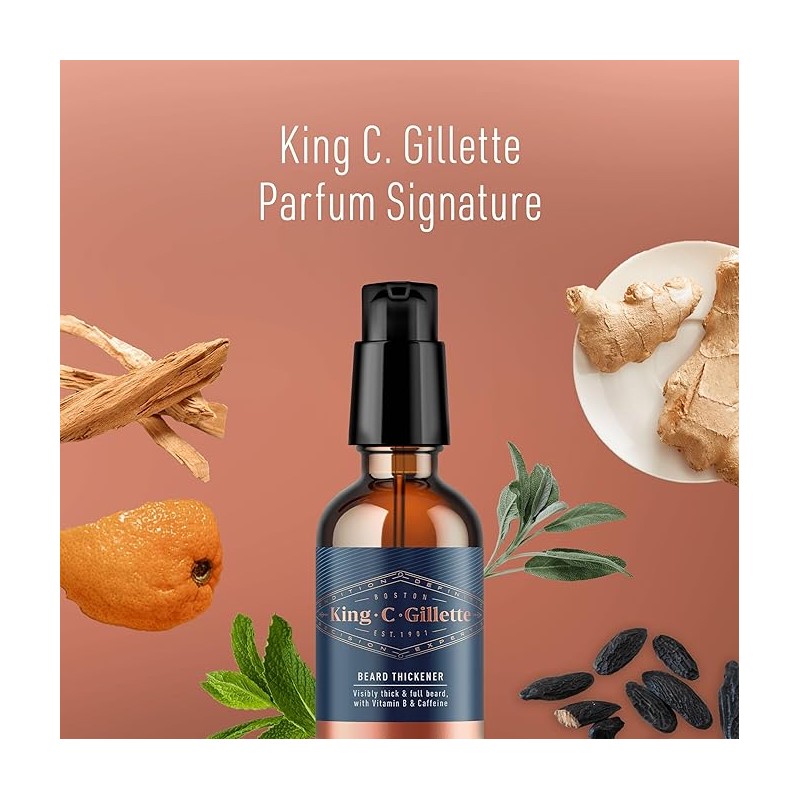 Gillette King C Sérum Épaississant pour Barbe - Homme - 50ml