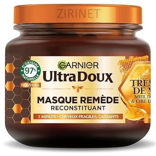 Garnier Ultra Doux Reconstructing Mask Honey Treasures Royal Jelly - Fragile And Brittle Hair - 340ml