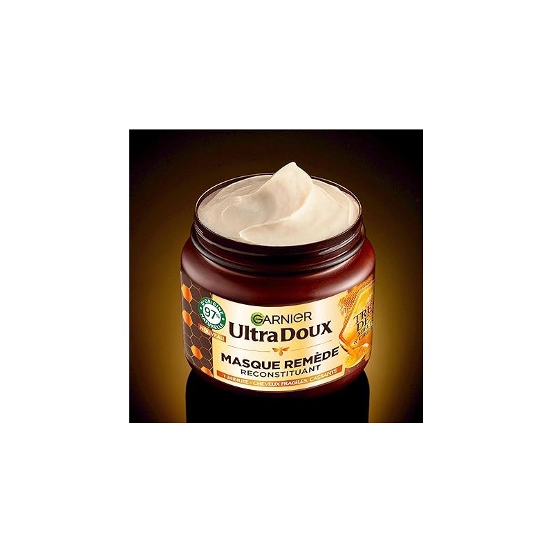 Garnier Ultra Doux Reconstructing Mask Honey Treasures Royal Jelly - Fragile And Brittle Hair - 340ml