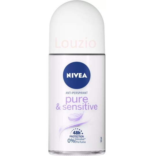 Nivea Pure And Sensitive Déodorant Bille Femme - Peau Sensible - 50ml