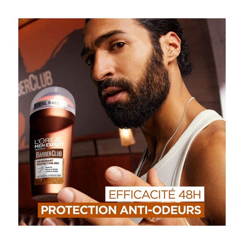 L'Oréal Paris Men Expert Barber Club Roll-On Deodorant - 48h Protection - 50ml
