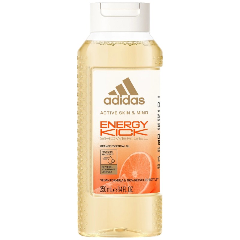 Adidas Active Skin And Mind Shower Gel - Sensitive Skin - 250ml - Orange Energy Kick