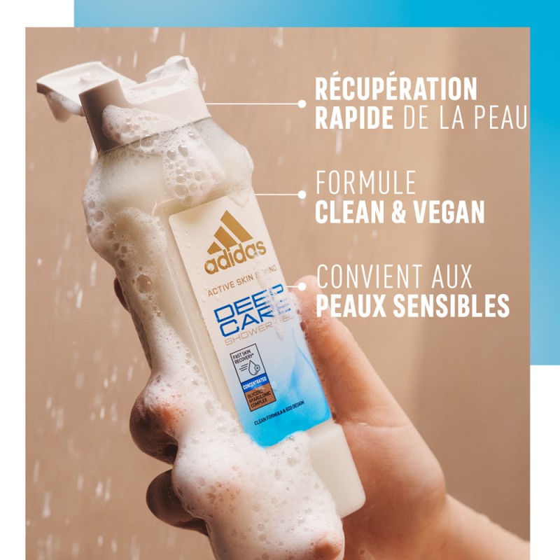 Adidas Active Skin and Mind جل استحمام Deep Care - للبشرة الحساسة - 250 مل