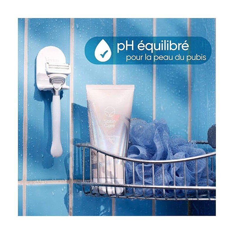 Gillette Venus Satin Care مقشر للبشرة وشعر العانة - بشرة ناعمة - 177 مل