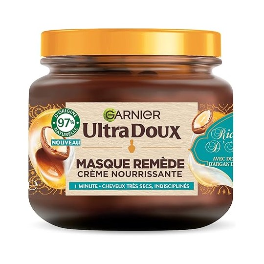 Garnier Ultra Doux Disciplining Remedy Mask Nourishing Cream - Very Dry And Unruly Hair - 340ml