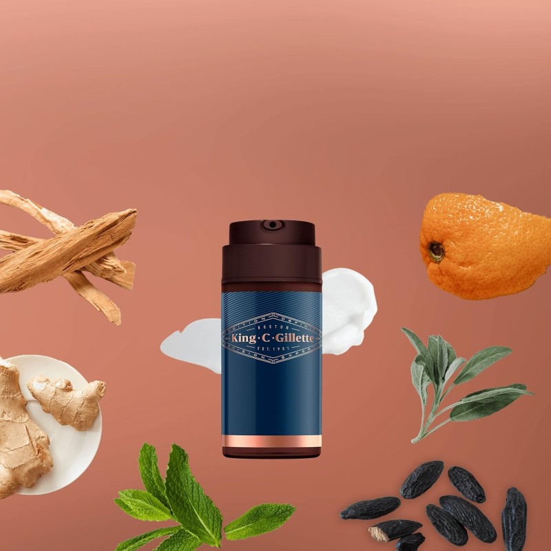 Gillette King C Hydrating Face And Beard Care - Dry Skin - 100ml