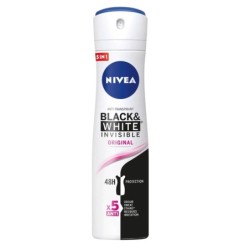 Nivea Black & White Déodorant Spray Anti-Transpirant - 5 en 1 - 200ml