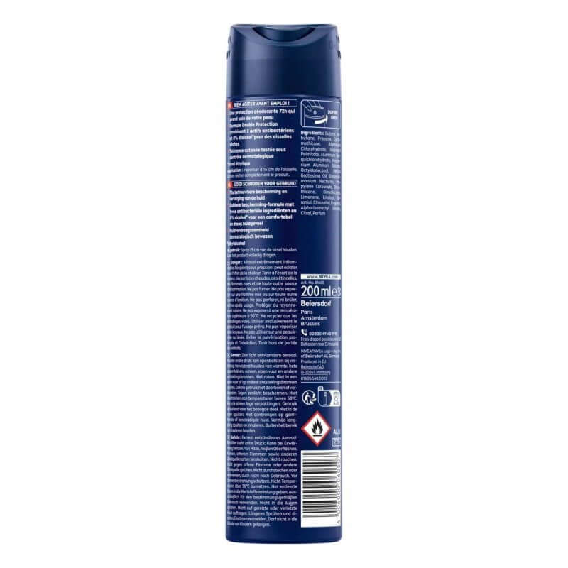Nivea Men Dry Impact Deodorant Spray Anti-Perspirant - 48h Protection - 200ml