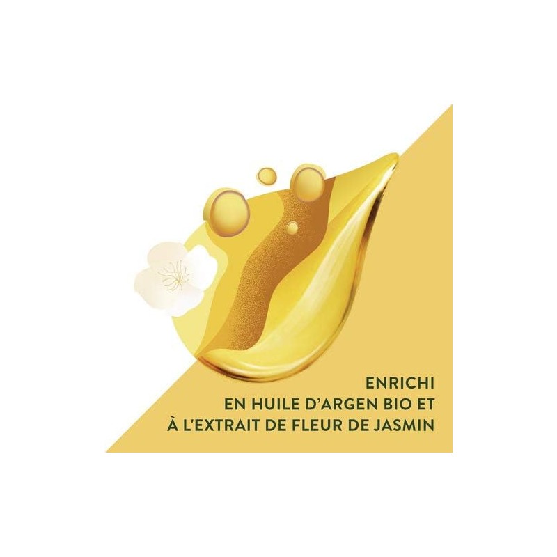 Timotei Après-Shampooing Femme Nourissant Huiles Précieuses d'Argan bio et fleur de jasmin, pour cheveux secs et ternes, Sans