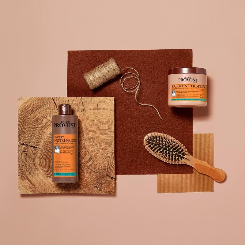 Franck Provost EXPERT NUTRI-FRIZZ Shampoing professionnel sans sulfate pour cheveux secs ou frisés