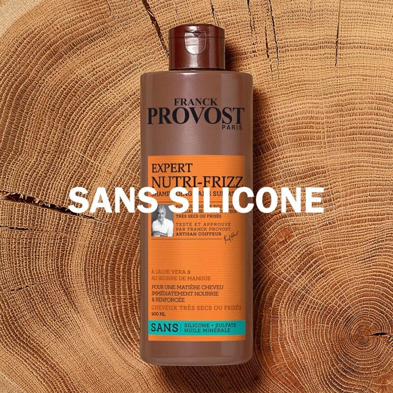 Franck Provost EXPERT NUTRI-FRIZZ Shampoing professionnel sans sulfate pour cheveux secs ou frisés