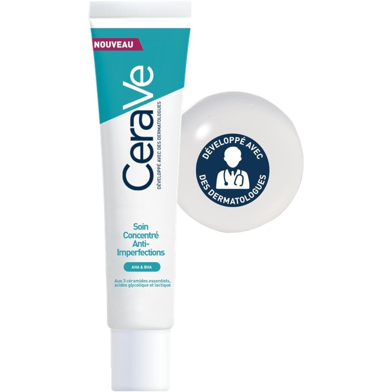 CeraVe Gel Moussant Anti-Imperfections - 236 ML - Nettoyant Visage Purifiant à l’Acide Salicylique - Réduit les boutons et les