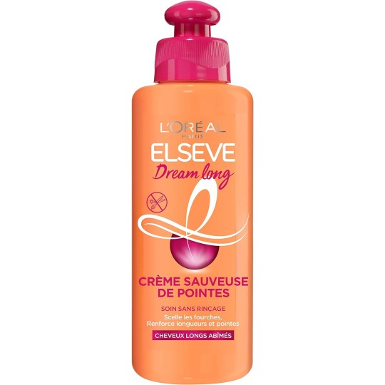 L'Orèal Paris Elsève Dream Long Crème Sauveuse de Pointes Cheveux Longs - Huile de Ricin - 200 ml