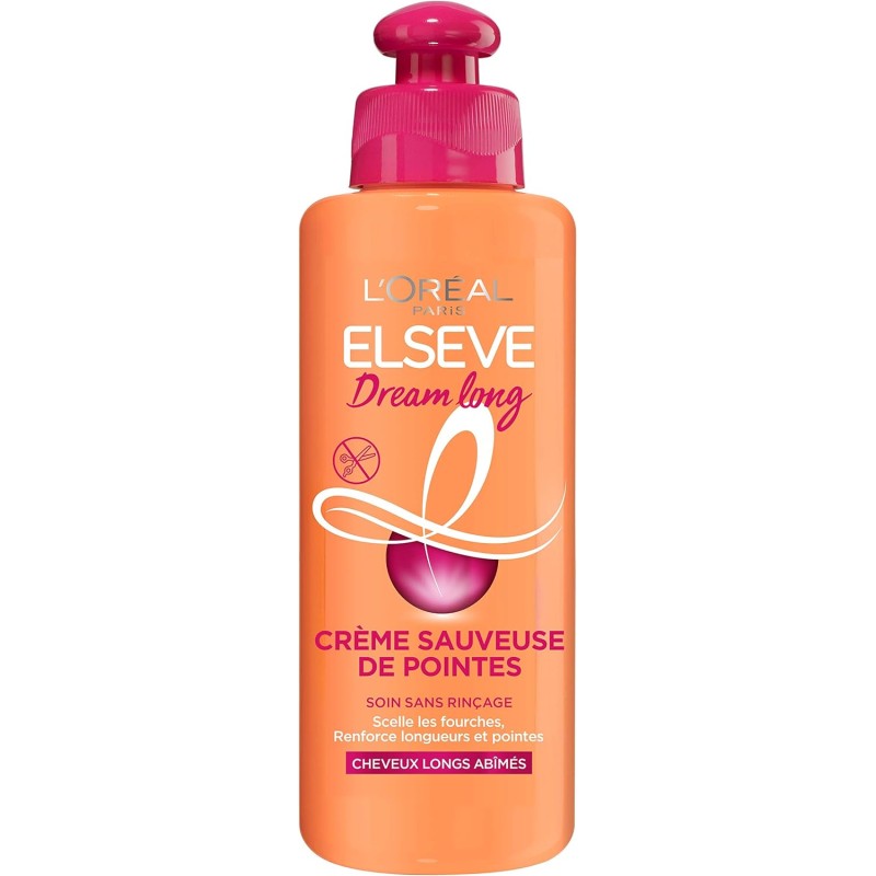 L'Orèal Paris Elsève Dream Long Crème Sauveuse de Pointes Cheveux Longs - Huile de Ricin - 200 ml