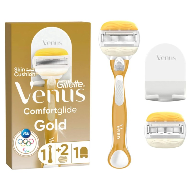 Gillette Venus Rasoir pour femme 5 lames Comfortglide sugarberry et ses recharges de lames, 5 Lames Intégrées Pour Un Rasage De
