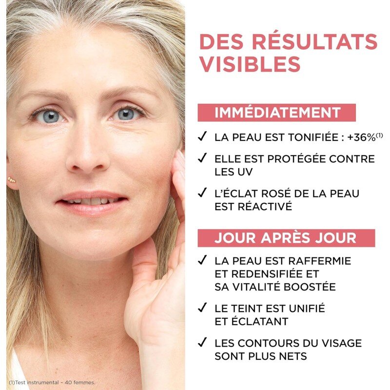 L’Oréal Paris - Age Perfect Golden Age - Soin FPS 20 Rosé Re-Fortifiant - Crème de Jour Anti-Relâchement et Eclat - Enrichi en