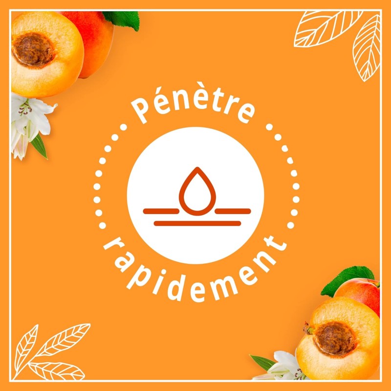 Le Petit Marseillais Lait Corps Hydratant, Sublimant, a l'Huile d'Abricot, Lys Blacn et Nacres, Pour Peaux Très Sèches, 250ml