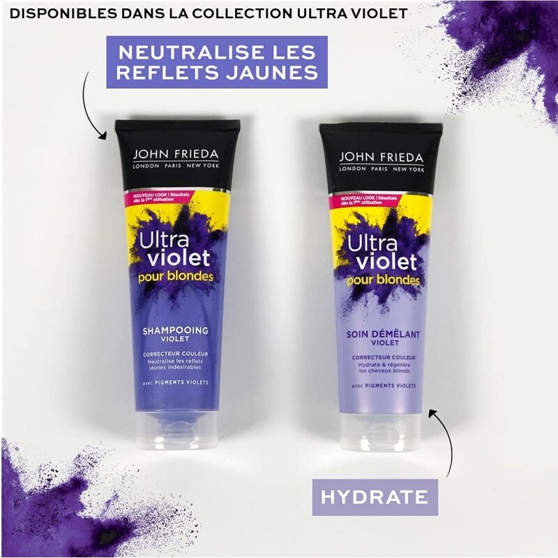 JOHN FRIEDA Ultra Violet pour Blond Soin Démélant Violet 250ml