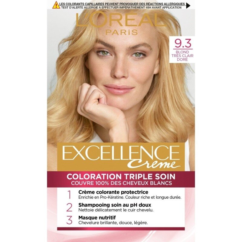 L'Oréal Paris Excellence Crème Permanent Hair Color - Very Light Golden Blonde 93