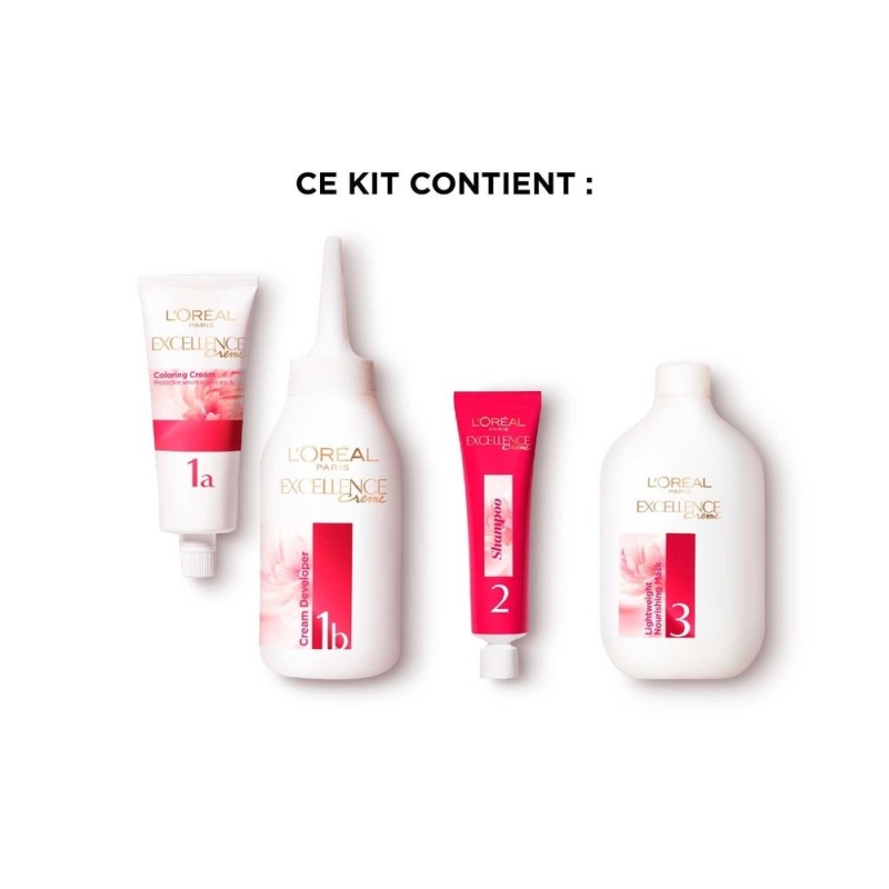 L'Oréal Paris Excellence Crème صبغة شعر دائمة - للشعر - أشقر فاتح طبيعي فائق 01