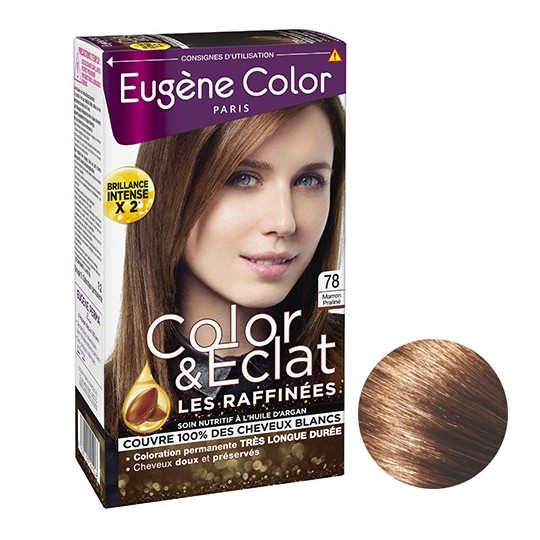 Eugene Color les Raffinées Coloration Permanente Cheveux - Marron Praliné 78 - 115ml