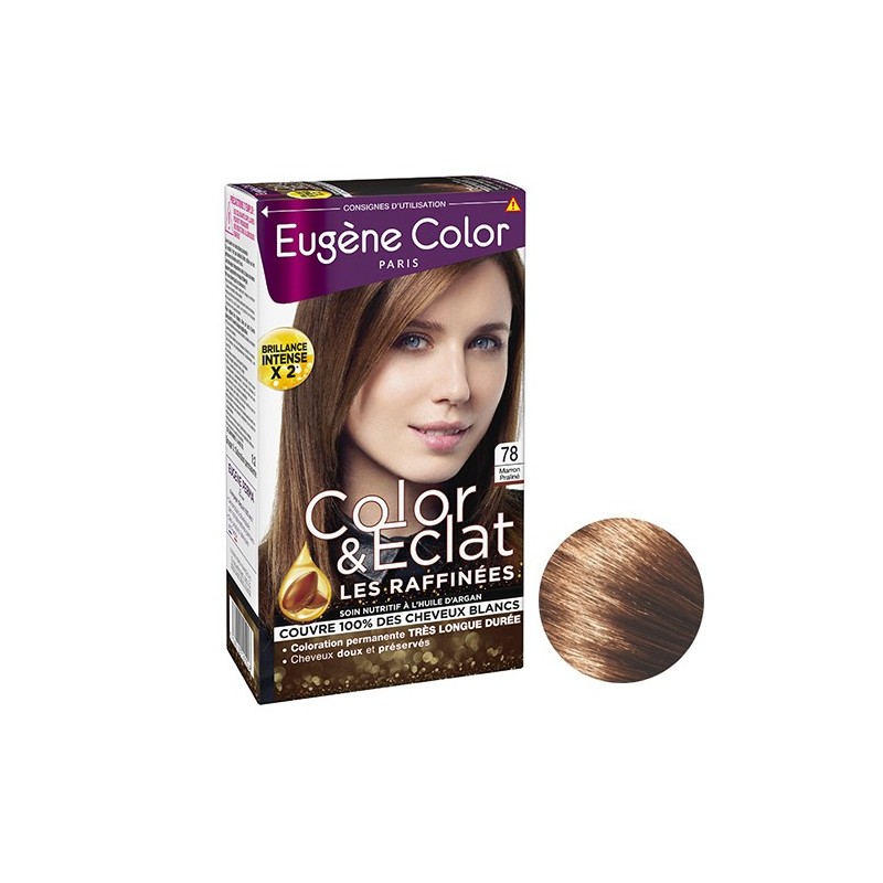 Eugene Color Les Raffinées صبغة شعر دائمة - برالين براون 78 - 115 مل