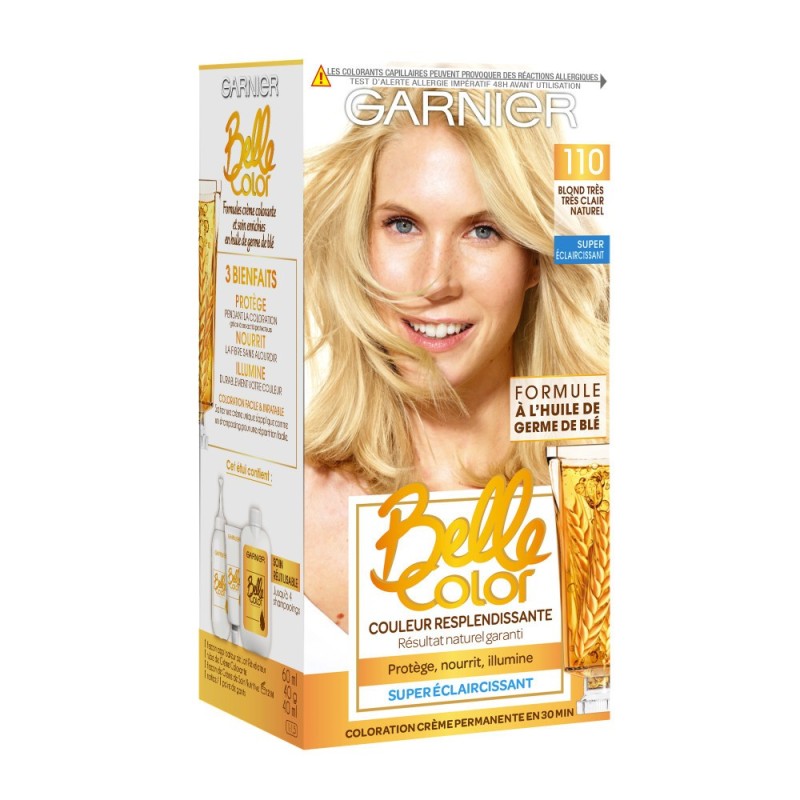 Garnier Belle Color Crème de Coloration Permanente - Cheveux - Blond Très Clair Naturel 110