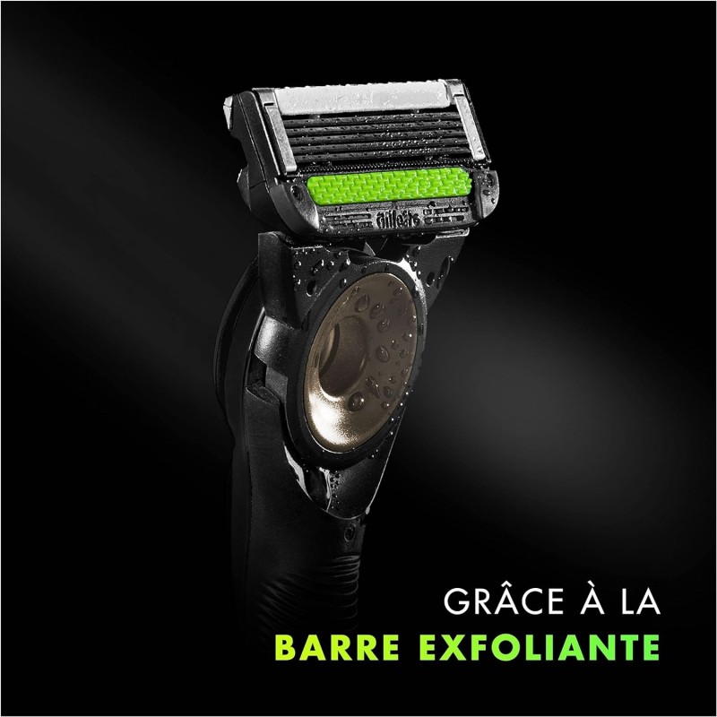 Gillette Labs Razor For Men With Exfoliating Bar + 1 Refill + Magnetic Stand