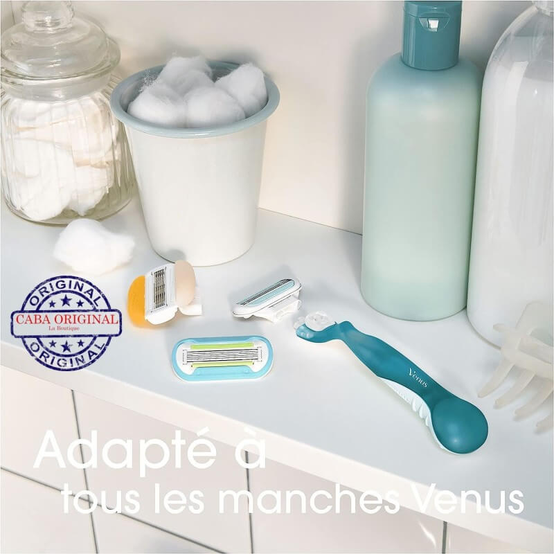 Gillette Venus Deluxe Smooth Sensitive Recharges de Lames pour Rasoir Femme - 3 Recharges