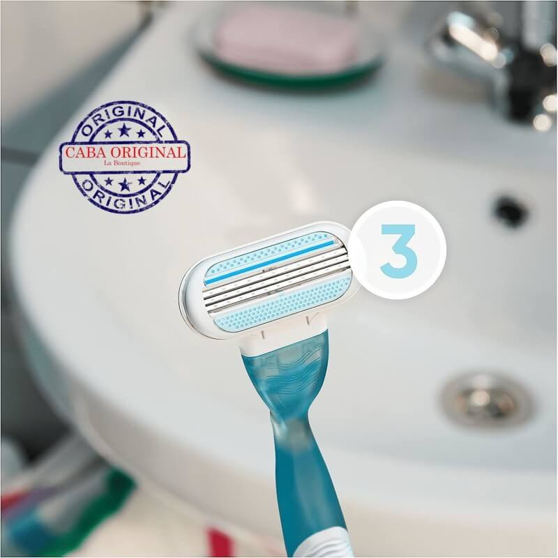 Gillette Venus Deluxe Smooth Sensitive Recharges de Lames pour Rasoir Femme - 3 Recharges