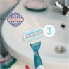Gillette Venus Deluxe Smooth Sensitive Recharges de Lames pour Rasoir Femme - 3 Recharges