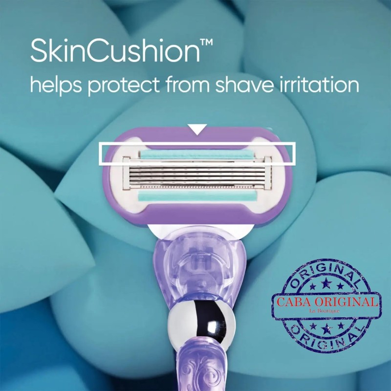 Gillette Venus Deluxe Smooth Swirl Recharges de Lames pour Rasoir Femme - 3 Recharges