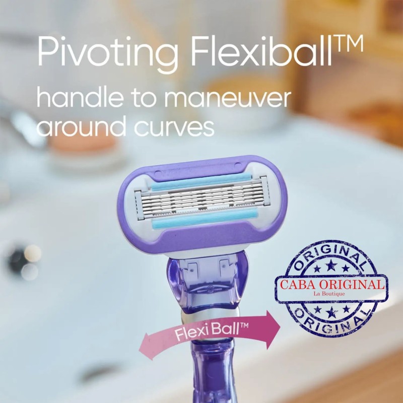 Gillette Venus Deluxe Smooth Swirl Recharges de Lames pour Rasoir Femme - 3 Recharges