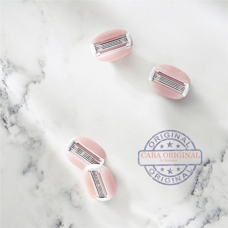 Gillette Venus Comfortglide Recharges pour Rasoir Femme - 3 Lames - Parfum Thé Blanc - X4