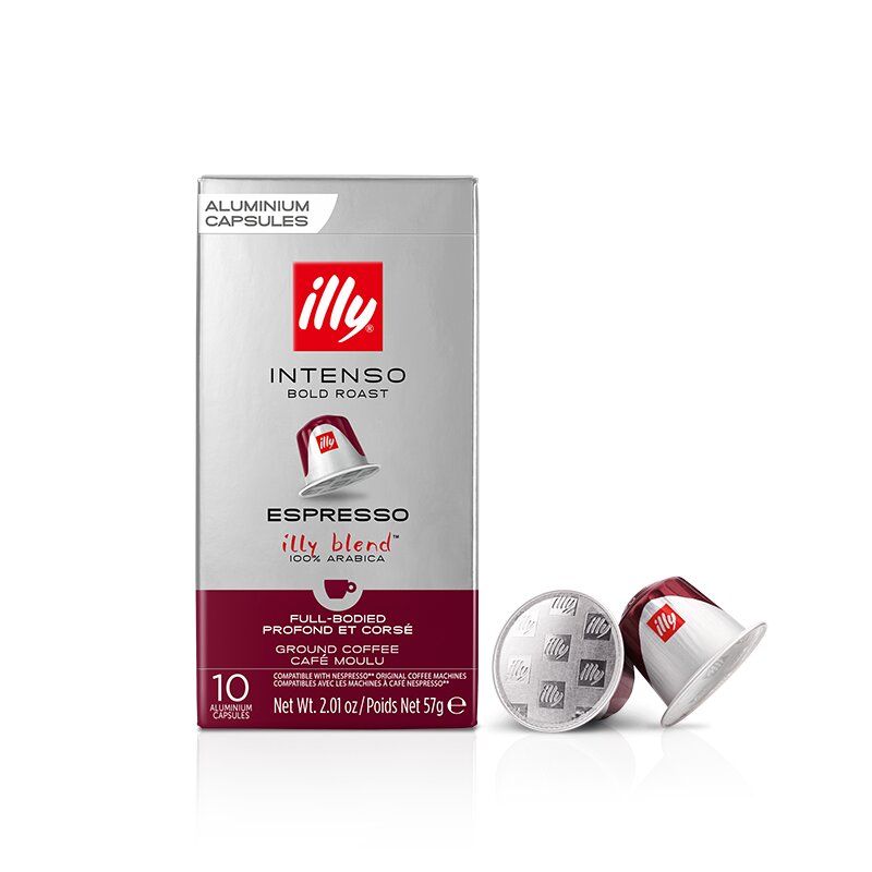 Illy Intenso Capsules de Café - Torréfaction Intense - 10 Capsules