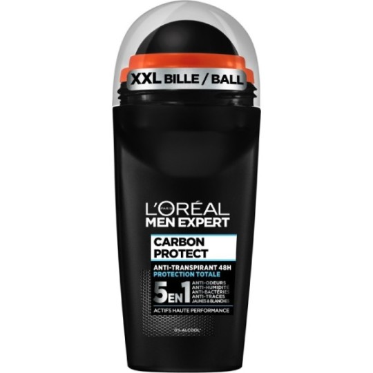 L'Oréal Men Expert Carbon Protect Roll-On Deodorant For Men - 5 In 1 - 50ml