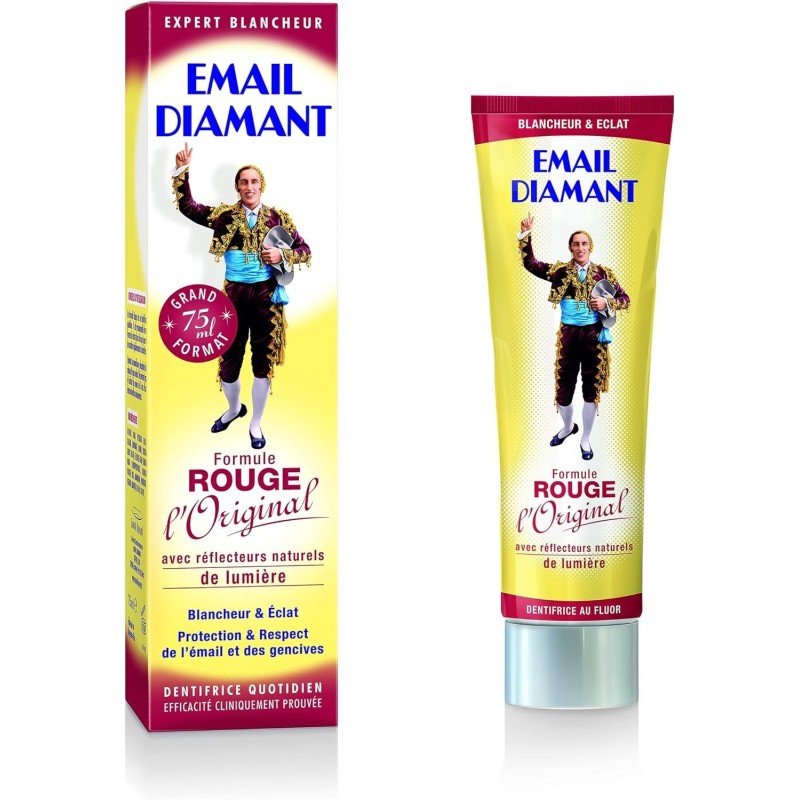 Email Diamant Formule Rouge l'Original Whitening Toothpaste - Gum Protection - 75ml