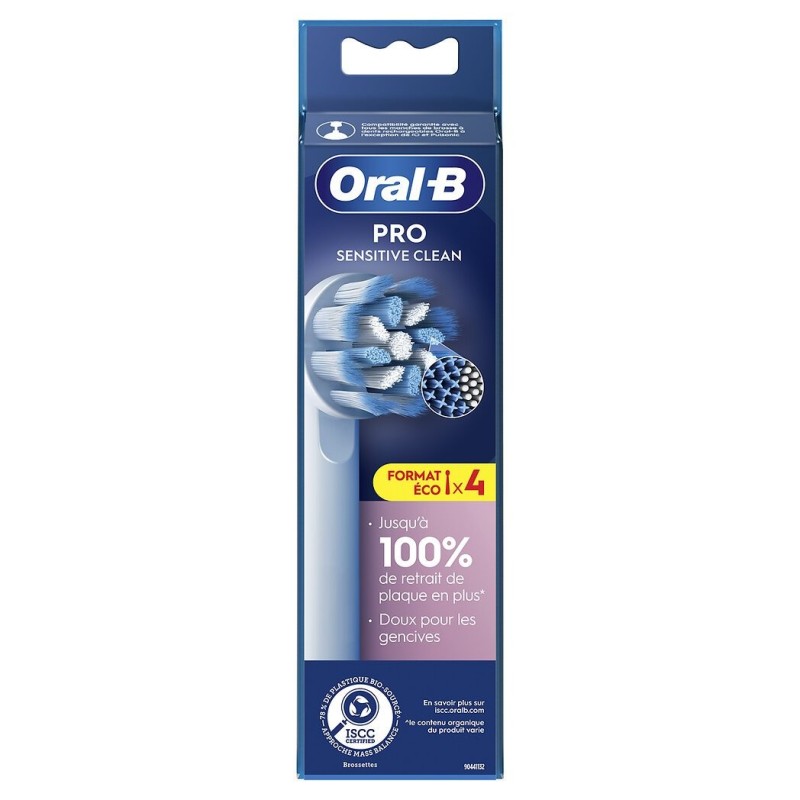 Oral-B Pro Sensitive Clean Replacement Brush Heads For Electric Toothbrush - X4