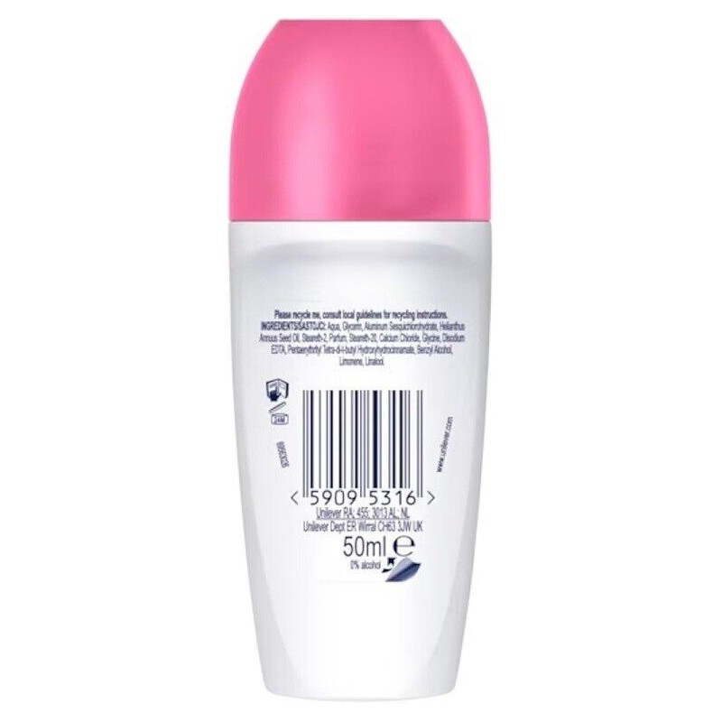 Dove Advanced Care Roll-On Anti-Perspirant - Delicate Skin - 50ml - Pomegranate