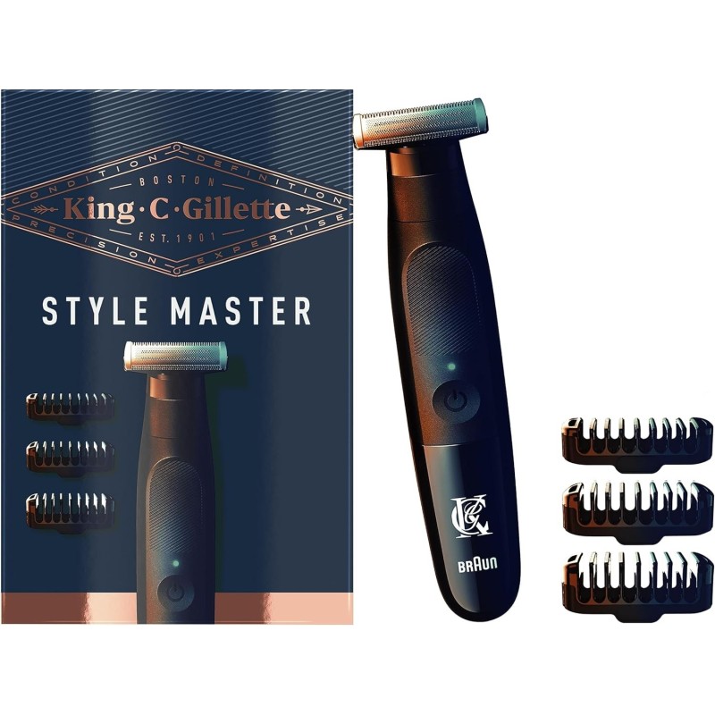 Gillette King C Styler Master Wireless Beard Trimmer - 3 Combs