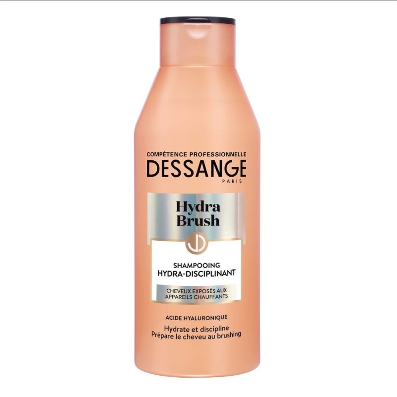 Dessange Hydra Brush Shampoing Hydra-Disciplinant - Cheveux Secs et Difficiles à Coiffer - 250ml