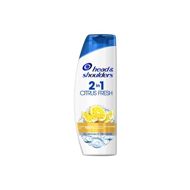 Head And Shoulders Citrus Fresh Shampoing Antipelliculaire 2 en 1 - 270ml