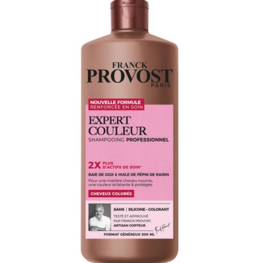 Franck Provost Expert Couleur Shampoing Professionnel - Cheveux Colorés - 500ml