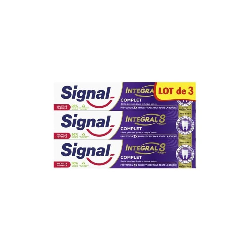 Signal Integral 8 معجون أسنان كامل - العناية بالفم - 3x75مل