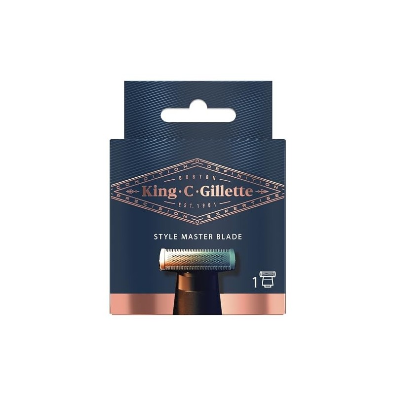 Gillette King C Style Master شفرة ماكينة الحلاقة - 4 اتجاهات - 1 عبوة