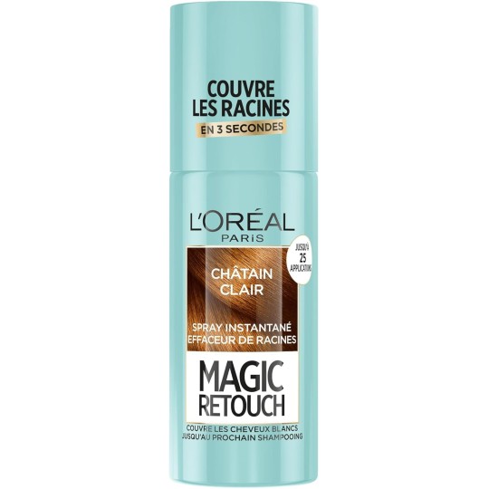L'Oréal Paris Instant Spray Racines & White Hair Corrector - Magic Retouch - Châtain 75 ml : Amazonfr: Beauty and