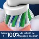 Oral-B Pro Cross Action Brossettes pour Brosse à dents électriques, Pack De 4 Unités, Blanc, 1 stück (4er Pack)